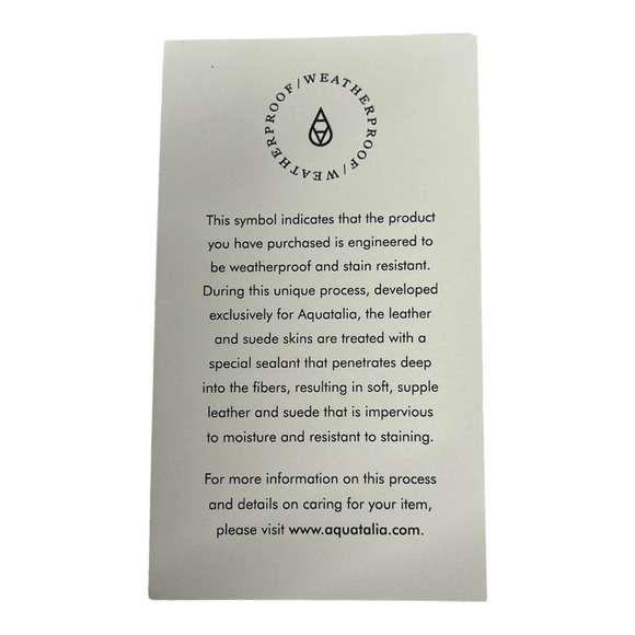 AQUATALIA ♦️SALE Taupe Suede Leather Weatherproof Casual Slip Ons NWT  SZ 5 - Picture 8 of 13